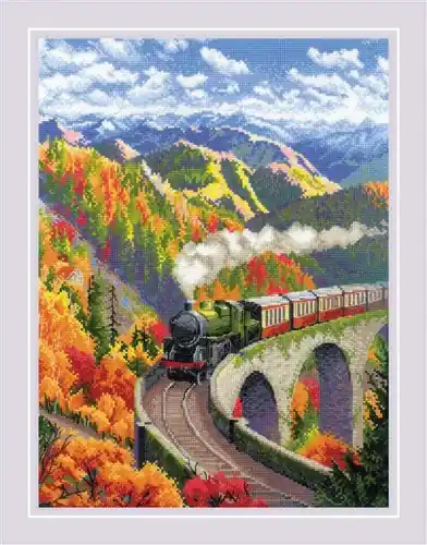 Autumn Express R2211 Counted Cross Stitch Kit Today Only
