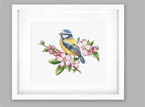 The blue tit B1195L Counted Cross-Stitch Kit Grab Now