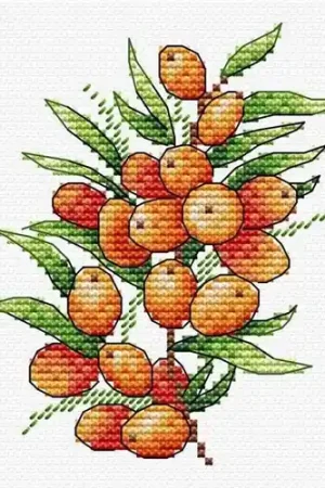 Instant Buy Sea Buckthorn Mood SM-591 Counted Cross Stitch Kit