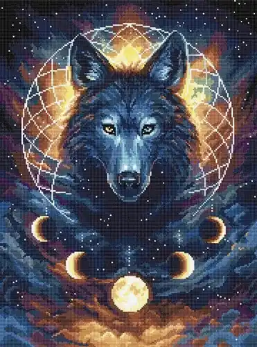 Dream Catcher Wolf L8069 Counted Cross Stitch Kit Hot Picks