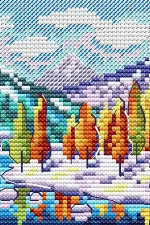 Autumn In The Mountains SM-613 Counted Cross-Stitch Kit Wholesale
