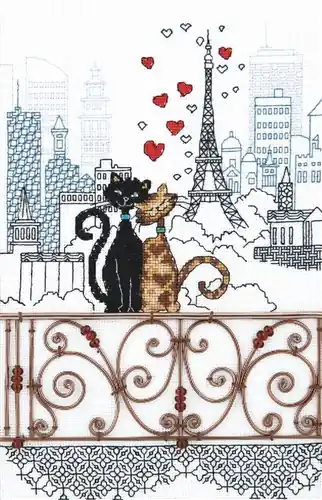 Cross-stitch kit M-379C "Lovers" Don’t Miss Out