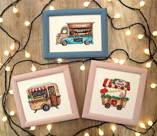 Authentic Counted Cross Stitch Kit Happy Holidays L8001