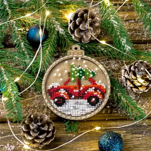 Set for embroidery with beads on wood FLK-371 Bargain