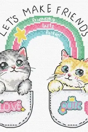 Top Pick Let's make friends! L8043 Counted Cross Stitch Kit