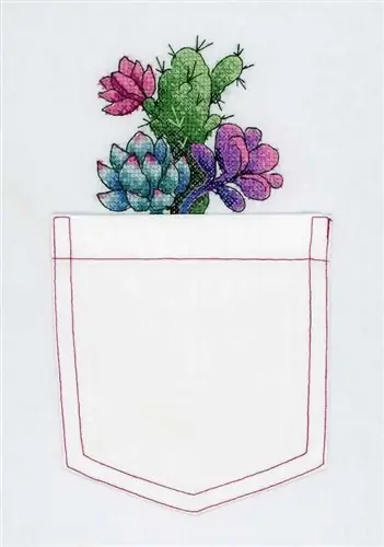 Cactuses Cross Stitch on Clothes kit B-240 / SV-240 Clearance