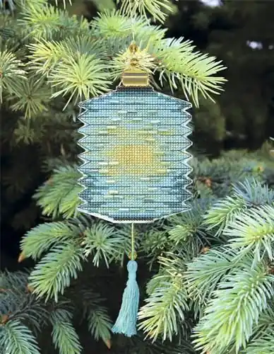 Factory Price Christmas tree toy. Plastic Canvas Cross-stitch kit T-26C Colorful lanterns