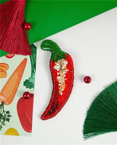 Bead Embroidery Decoration Kit - Hot pepper AD-233 Save Now