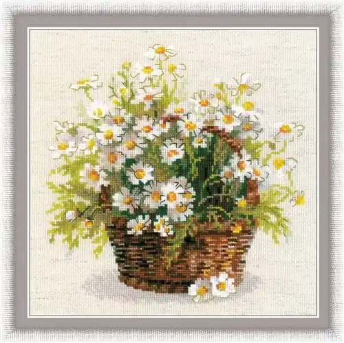 Russian Daisies R1478 Counted Cross Stitch Kit Best Price