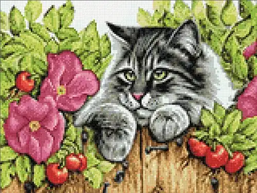 Limited Edition Rose Hedge CS2425 15.8 x 11.8 inches Crafting Spark Diamond Painting Kit