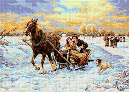 Exclusive Dragon Eye R2162 Counted Cross Stitch Kit