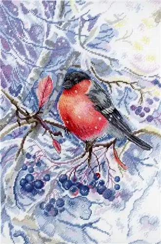 In Demand In the Snowing Forest SNV-665 Counted Cross Stitch Kit