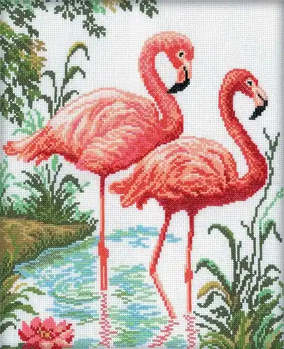 Hassle-Free Returns Flamingo M106 Counted Cross Stitch Kit