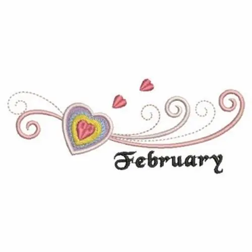 Big Sale February Border Embroidery Design