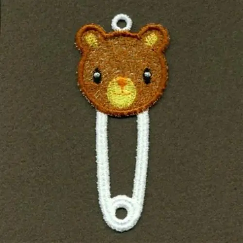 FSL Teddy Pin Embroidery Design Today Only