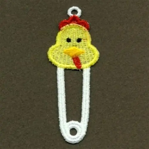 Secure Checkout FSL Hen Pin Embroidery Design