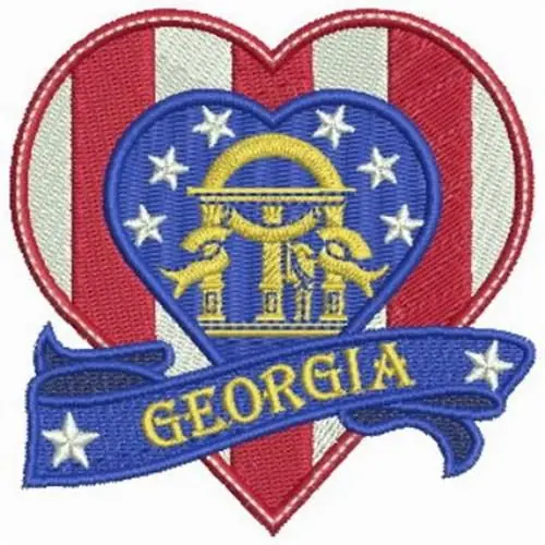 Price Drop Patriotic Georgia Embroidery Design