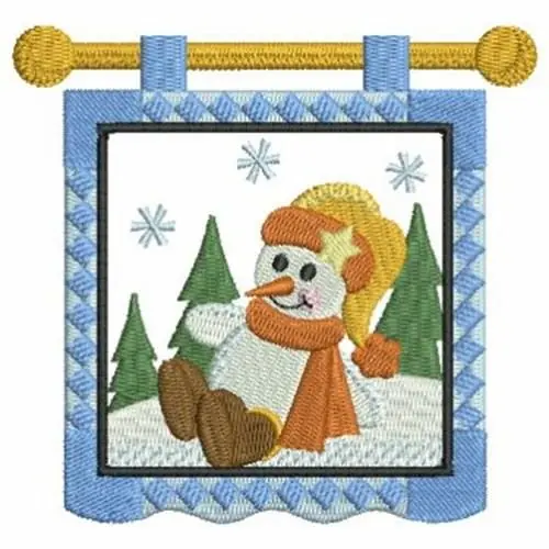 Mega Sale Snowman Hanging Embroidery Design