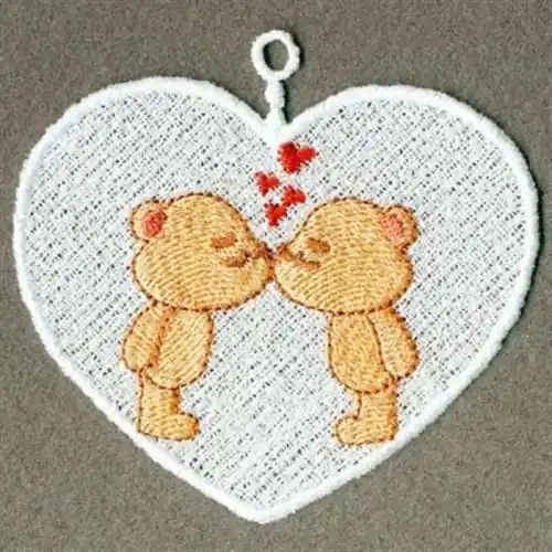 FSL Teddies in Love Embroidery Design Buy Direct