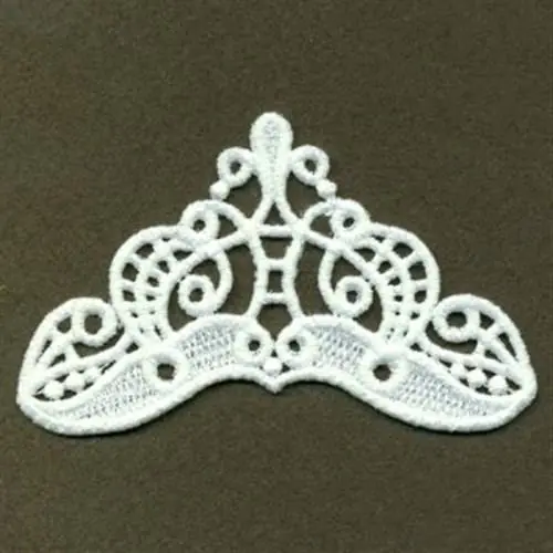 Time-Limited FSL Filigree Crown Embroidery Design