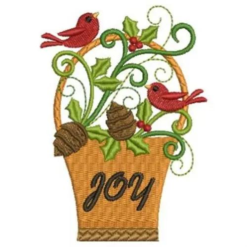 December Basket Embroidery Design Don’t Miss Out