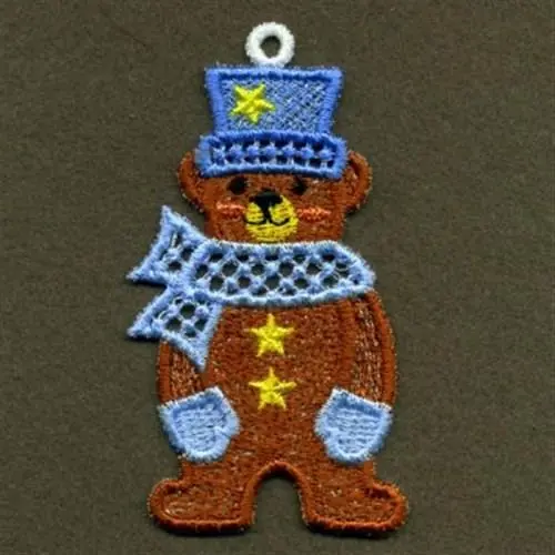 Holiday Sale FSL Bear Embroidery Design