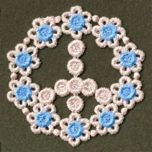 Best Price FSL Peace Embroidery Design