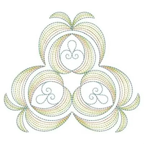 Top Pick Colorful Traingle Embroidery Design