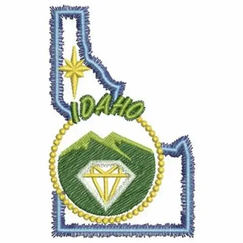 Factory Price Neon Idaho Embroidery Design