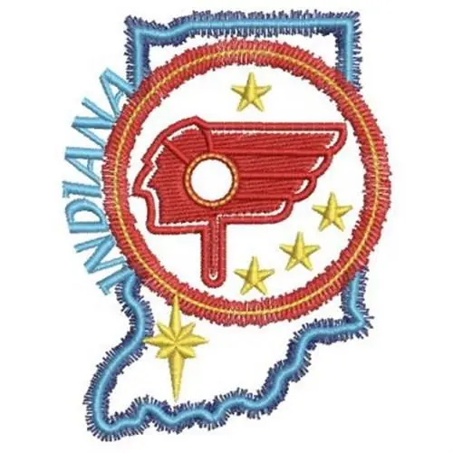 Neon Indiana Embroidery Design Final Sale