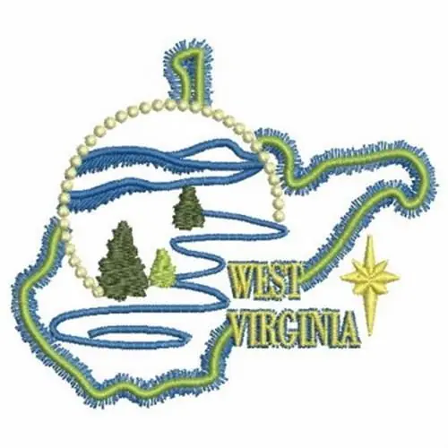 Buy Direct Neon West Virginia Embroidery Design