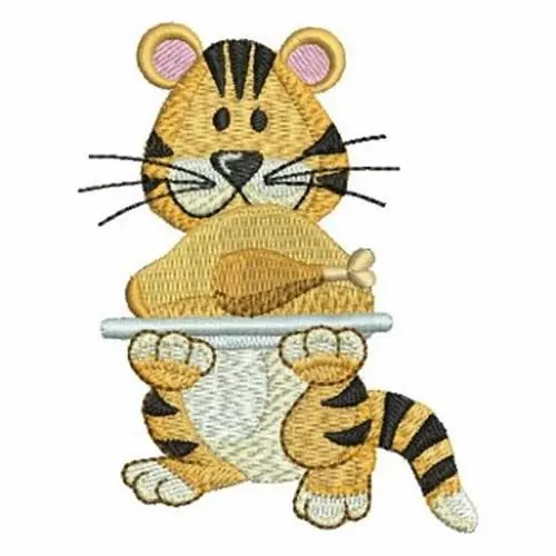 Tiger and Turkey Embroidery Design Mega Sale