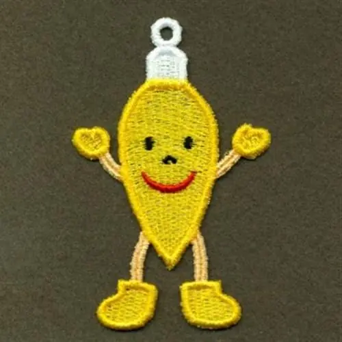 Same Day Shipping FSL Bulb Face Embroidery Design