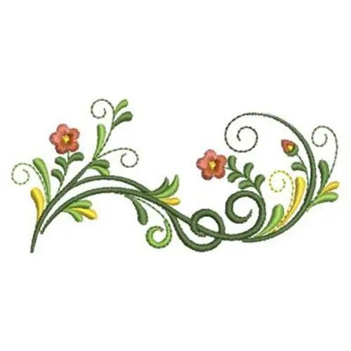 Fan Favorite Classic Flower Border Embroidery Design