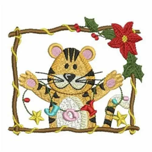 Fast Shipping Joy Little Tiger Embroidery Design