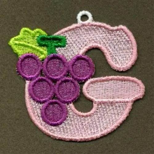Next Day Delivery Fruits and Vegetables G Embroidery Design