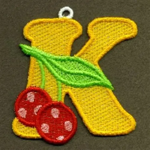Fruits and Vegetables K Embroidery Design Don’t Miss Out