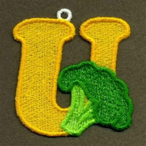 Bargain Fruits and Vegetables U Embroidery Design
