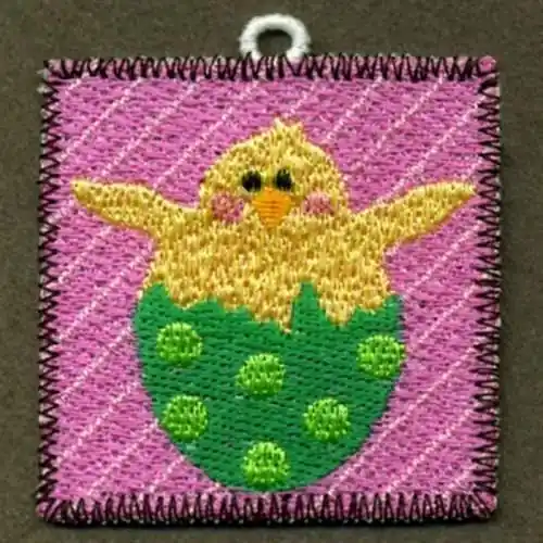 Factory Price FSL Mini Egg Chick Embroidery Design