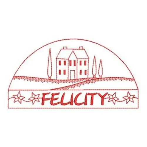 Redwork Felicity Embroidery Design Seasonal Sale