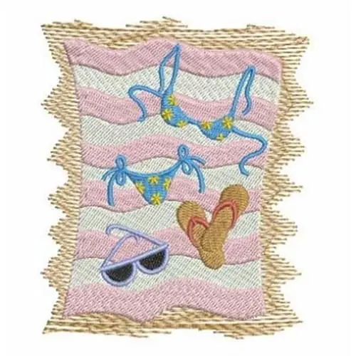 Reduced Price Beach Blanket Embroidery Design