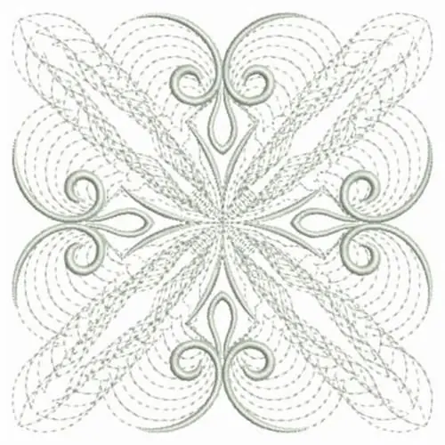 Free Delivery Quilt Rippled Block Embroidery Design