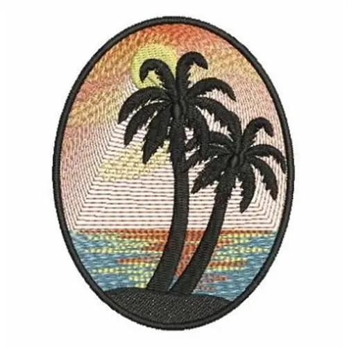 Tropical Island Embroidery Design Sale