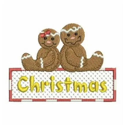 Christmas Gingerbread Embroidery Design Money Back Guarantee