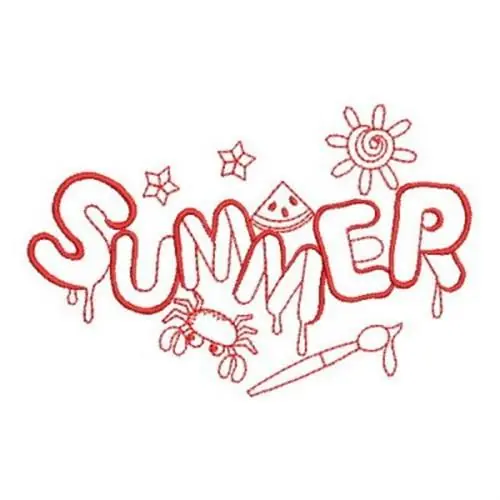 Redwork Summer Crab Embroidery Design Best Seller