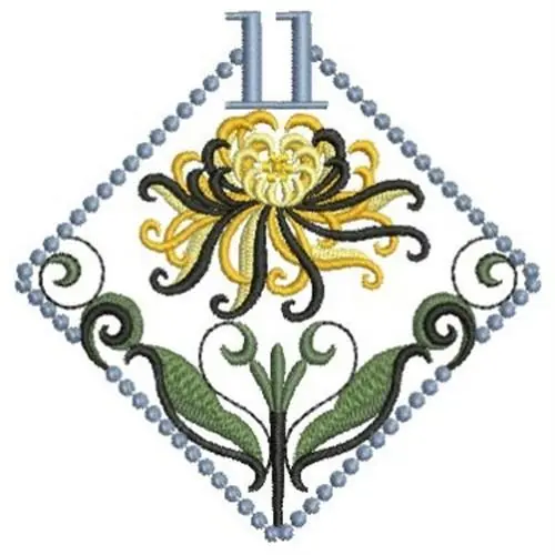 Flower Month Embroidery Design Price Cut