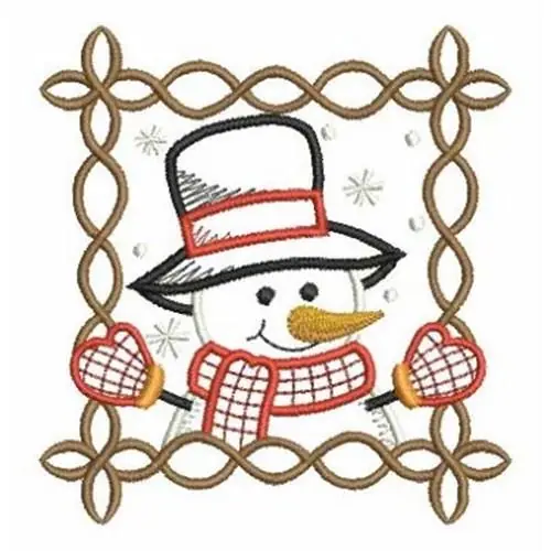 Must Have Cute Snowman Embroidery Design