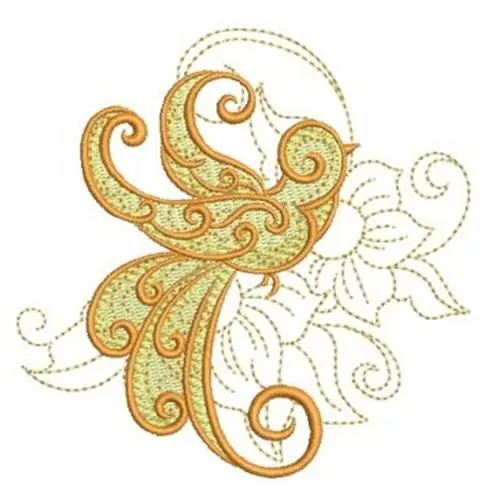 Price Cut Floral Bird Embroidery Design