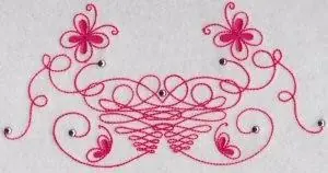 Trending Swirly Butterflies Embroidery Design