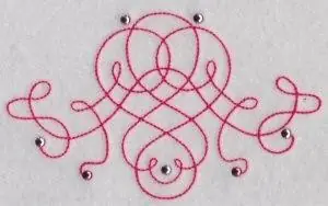 Best Seller Decor Swirls Embroidery Design